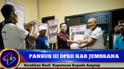 Berita Video : Ketua Pasus III DPRD Kabupaten Jembrana Serahkan Dokumen Penting Kepada Warga Gilimanuk Ber SHM