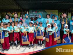 Ketum TP PKK Beri Makanan Bergizi dan Sosialisasikan Gerakan Selamatkan Pangan kepada Pelajar SD di Kaltara