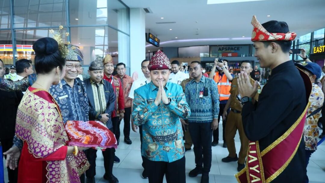 Pj Gubernur Agus Fatoni Buka Pameran Jelajah Sumatera Selatan di Bandara Soetta