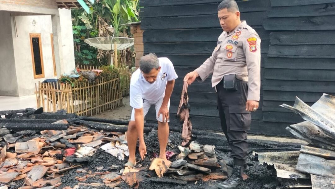 Penyelidikan Polsek Semaka Terkait Peristiwa Kebakaran Rumah di Pekon Sri