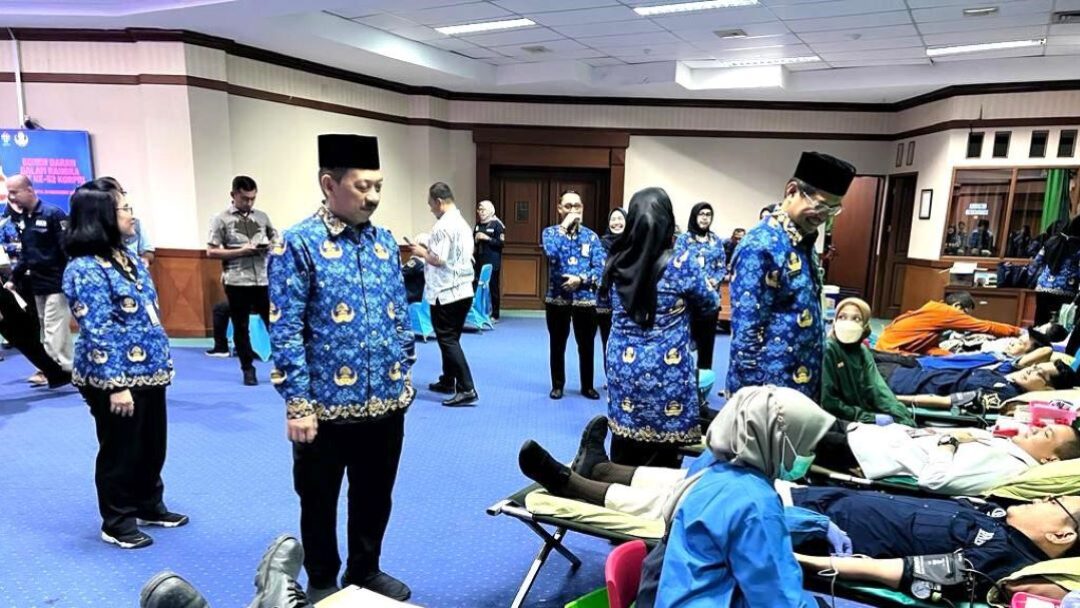 111 Instansi Ikut Serta Donor Darah Dalam Rangka HUT ke-52 Korpri