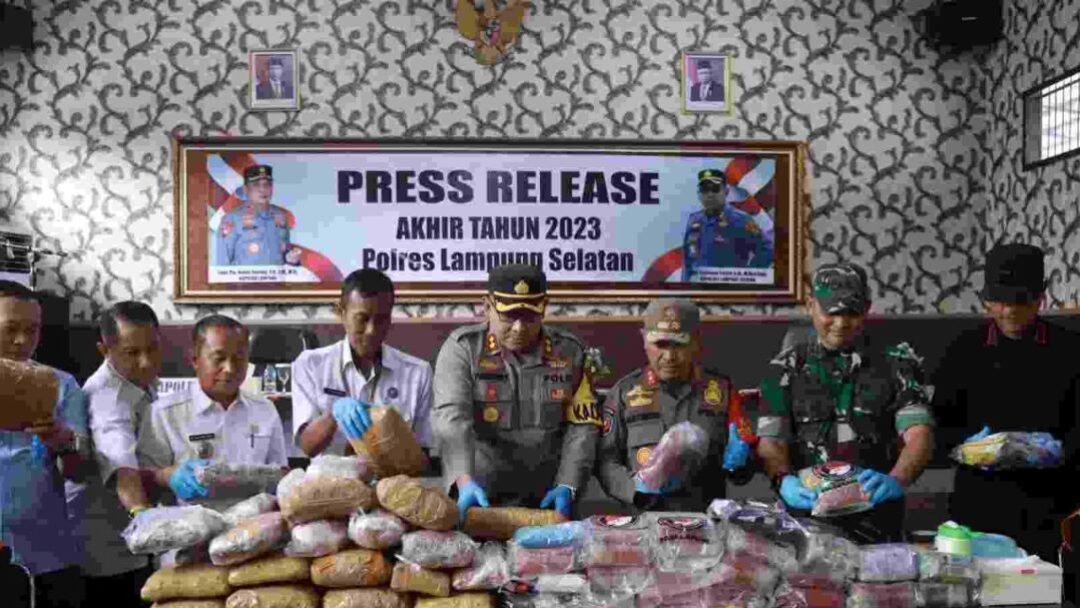 Polres Lampung Selatan Berhasil Tuntaskan Kasus, Selamatkan Jutaan Jiwa Dari Bahaya Narkotika