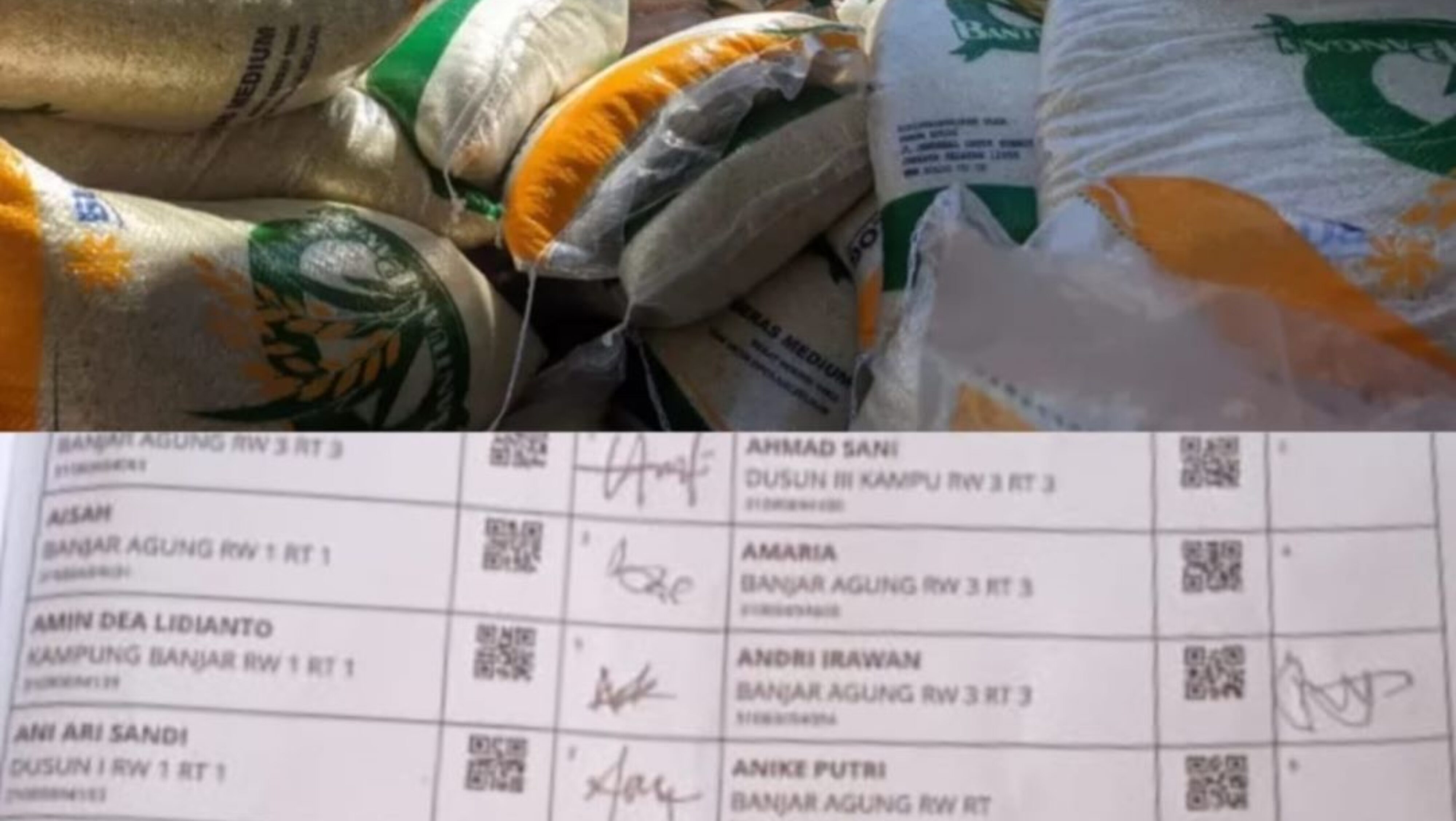 Oknum Kepala Kampung Dicurigai Terdaftar Dalam Penerimaan Bantuan Beras Pemerintah Melalui Program CPP Tahun 2023