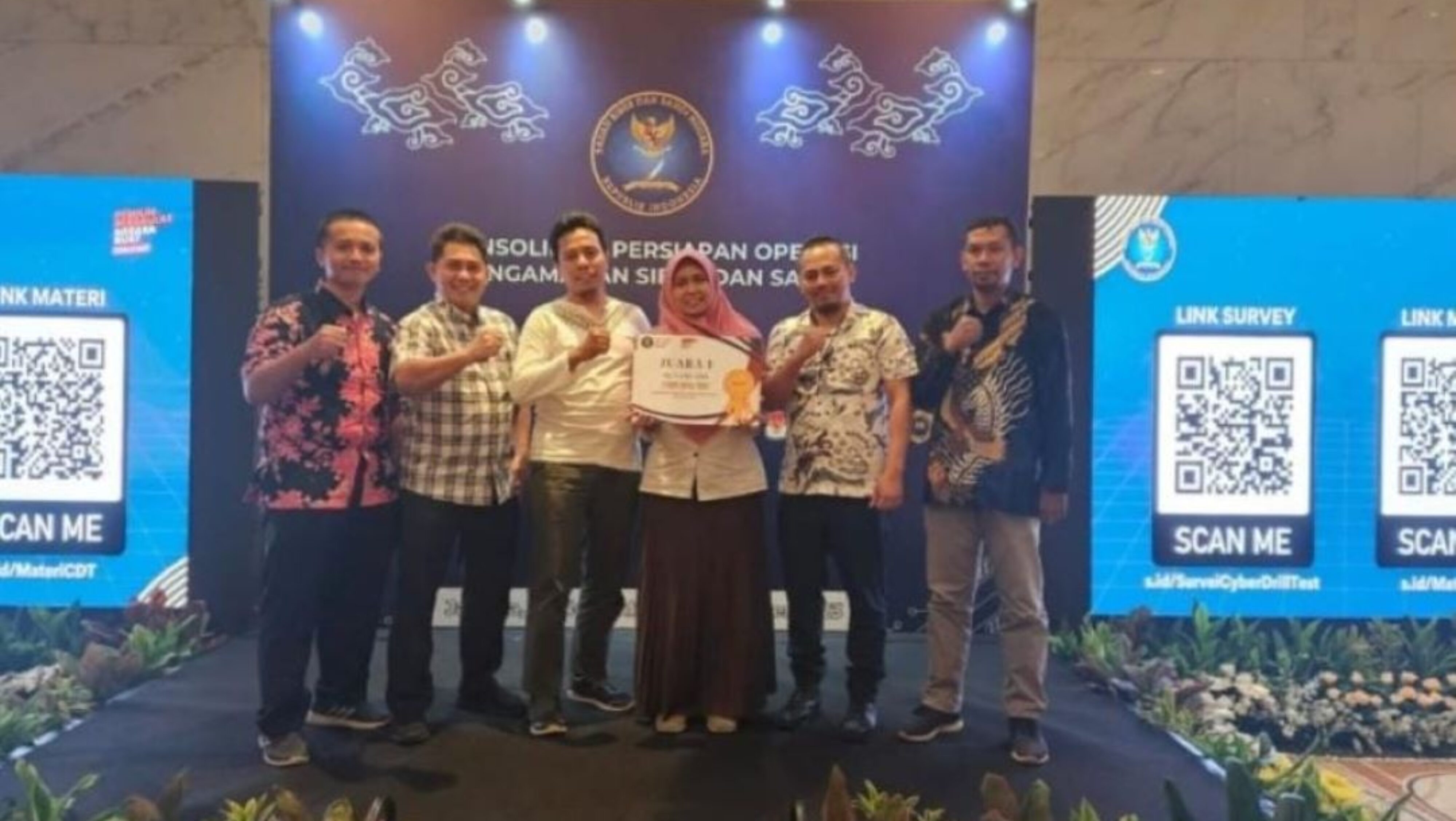 Dukcapil Raih Juara 1 Cyber Drill Test Persiapan Pemilu 2024