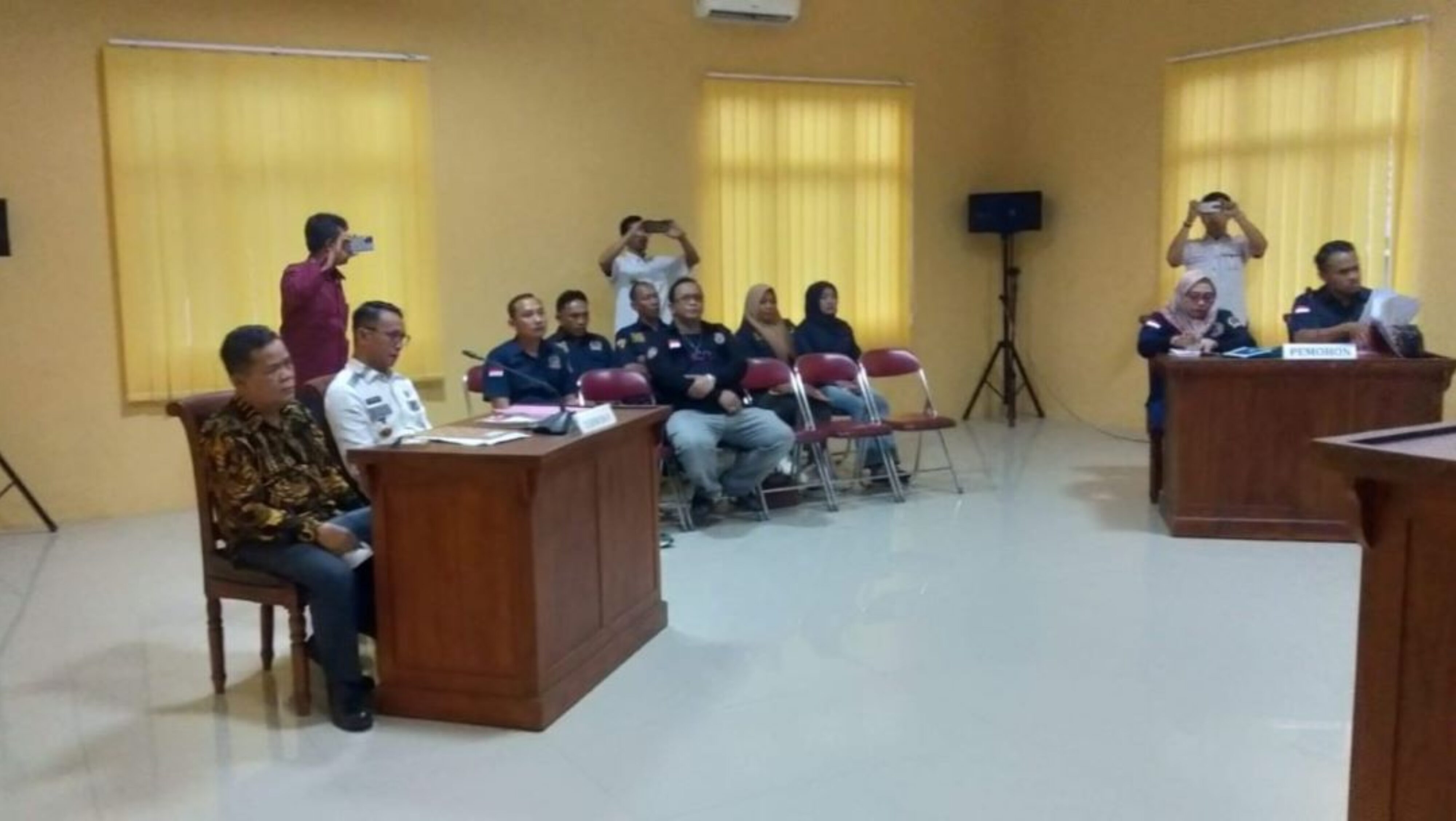 Hadapi Sidang Gugatan Permintaan Dokumen Pengadaan Barang Oleh AWPI Kepada PPID Way Kanan