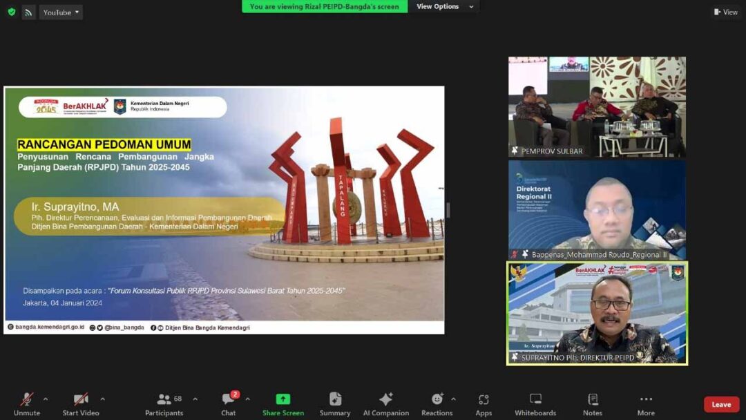 Urgensi Perumusan Masalah Dan Isu Strategis Penyusunan RPJPD Sulawesi Barat