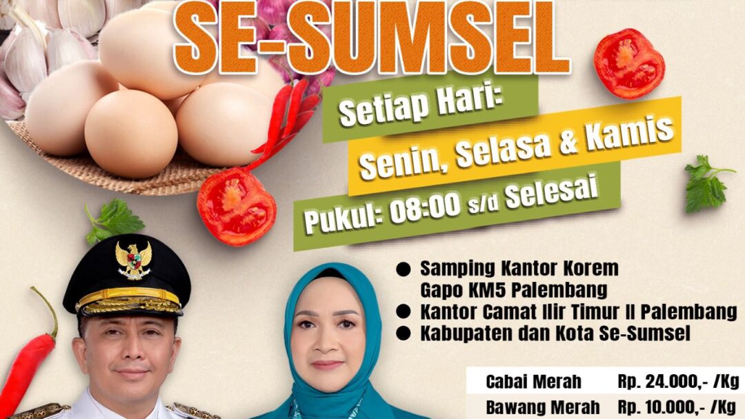 Pj Gubernur Agus Fatoni  Segera Launching Gerakan Pengendalian Inflasi Serentak Se- Sumsel