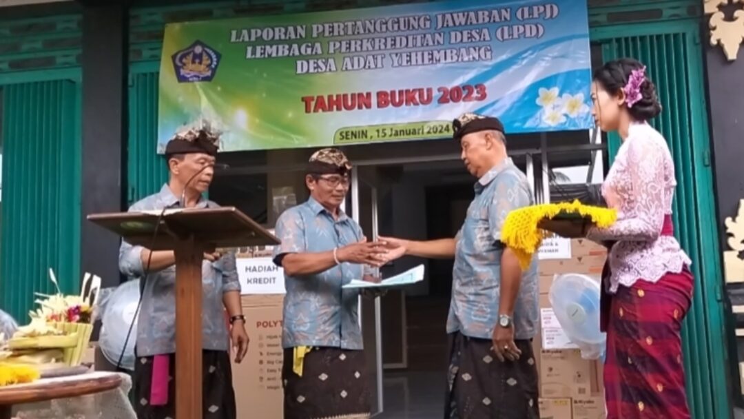 Mantap.. LPD Yehembang Raih SHU Rp 900 Juta Lebih, 20 Persen untuk Pembangunan Desa