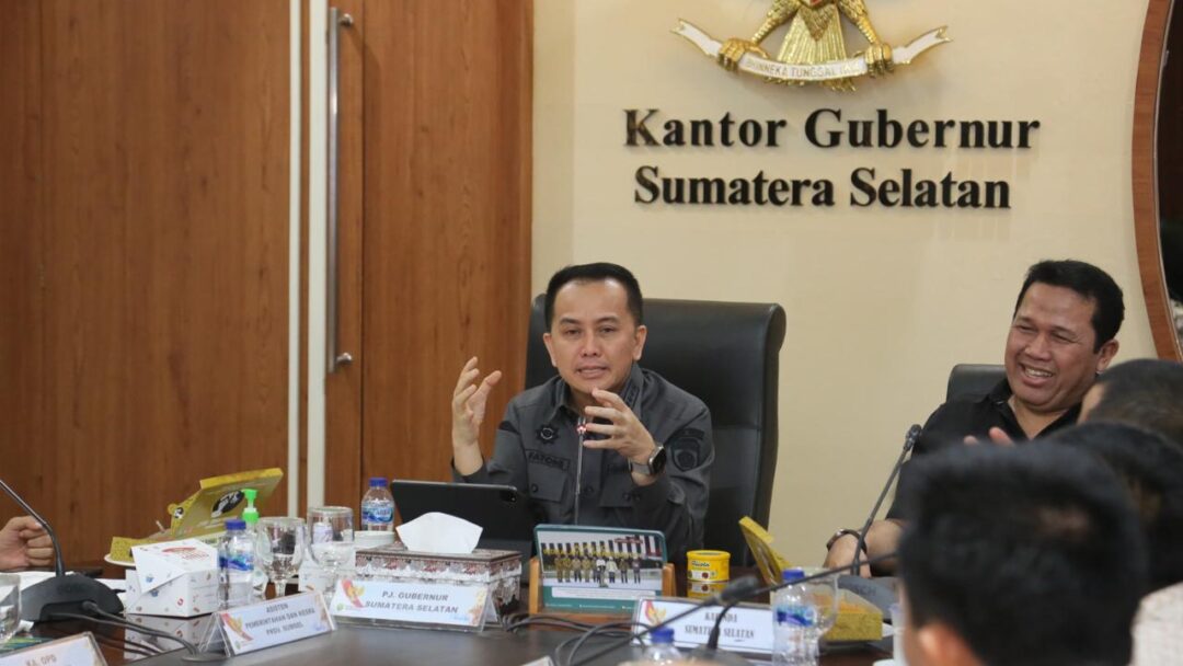 Pertama di Indonesia, Pj Gubernur Sumsel Hadiri Rakor Kominda, KPU dan Bawaslu Bahas Kesiapan Pemilu