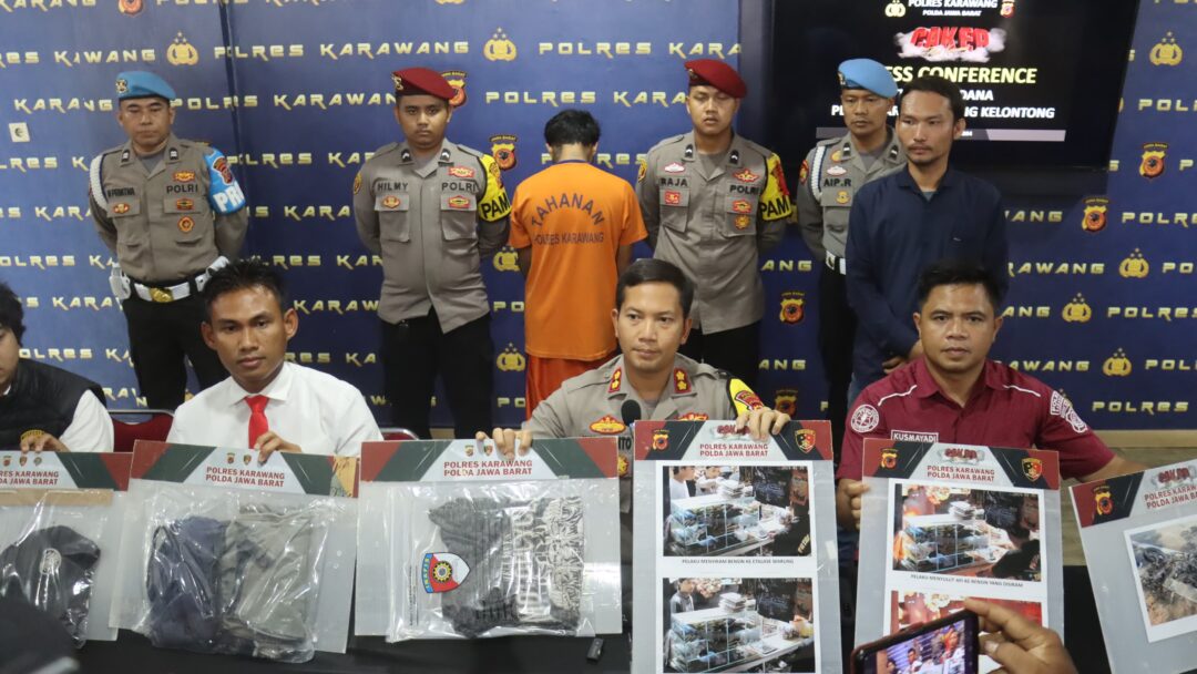 Pembakar Warung Viral di Karawang Berhasil Diringkus Sat Reskrim Polres Karawang