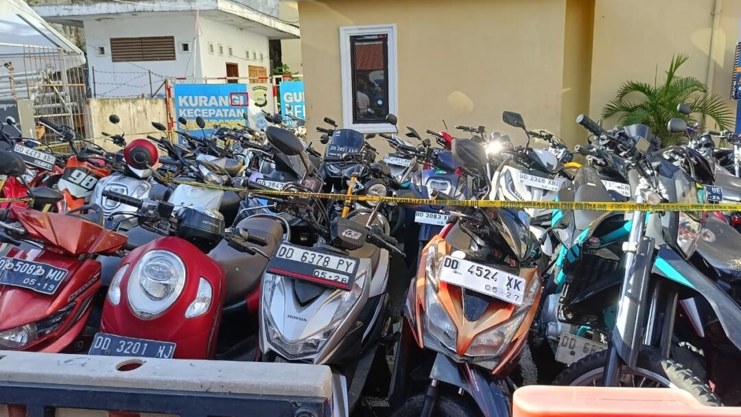 Berkedok Konvoi Takjil, Polisi Amankan Ratusan Kendaraan Bermotor di Makassar