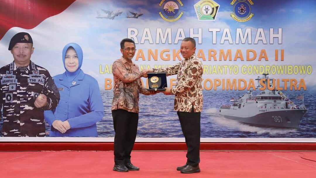 Wakili Pj. Gubernur Sultra, Staf Ahli Gubernur Sambut Panglima Komando Armada II