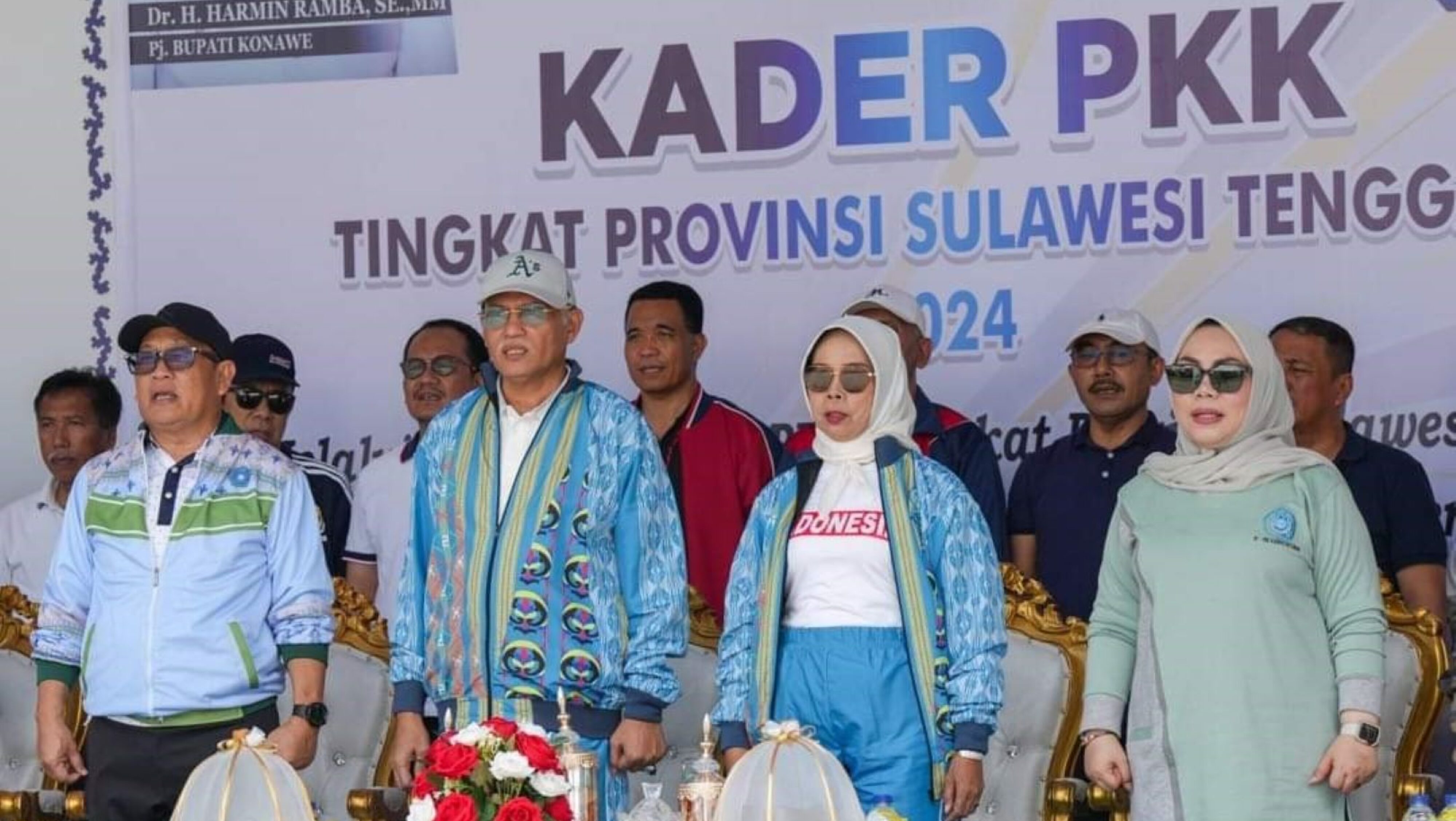 Asrun Lio Buka Jambore Kader TP PKK Tingkat Prov. Sultra Di Konawe