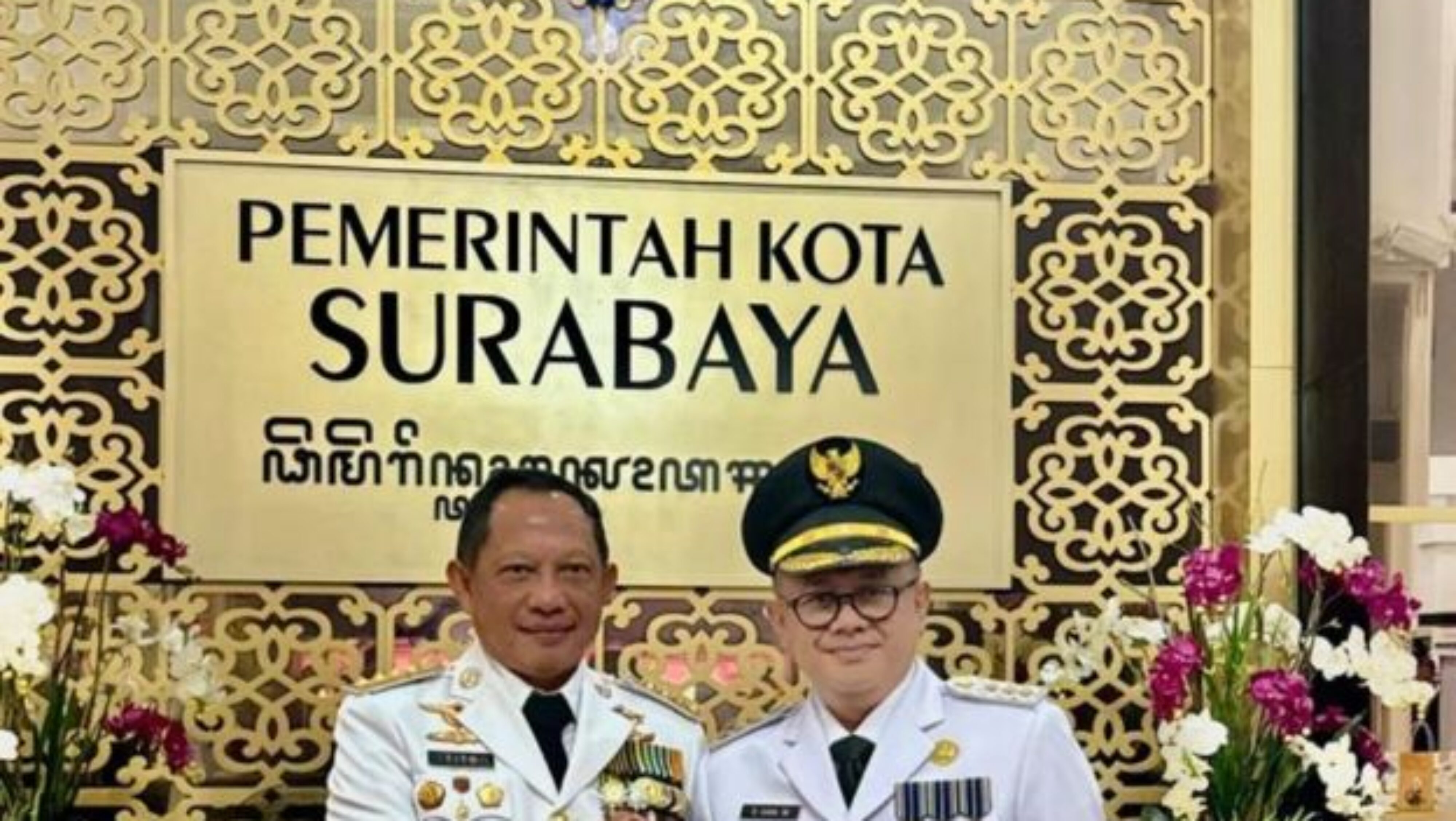 Pj Wali Kota Bekasi Hadiri Peringatan Hari Otoda Di Surabaya