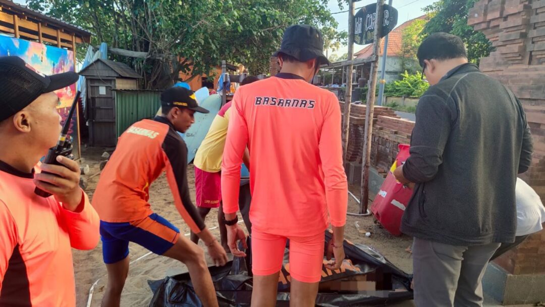 KORBAN TERSERET ARUS DI PANTAI LEGIAN DITEMUKAN