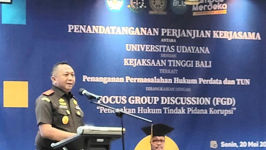 Kejati Bali Dorong Kerjasama Dengan Akademisi Universitas Udayana Perkuat Penegakan Hukum Tindak Pidana Korupsi