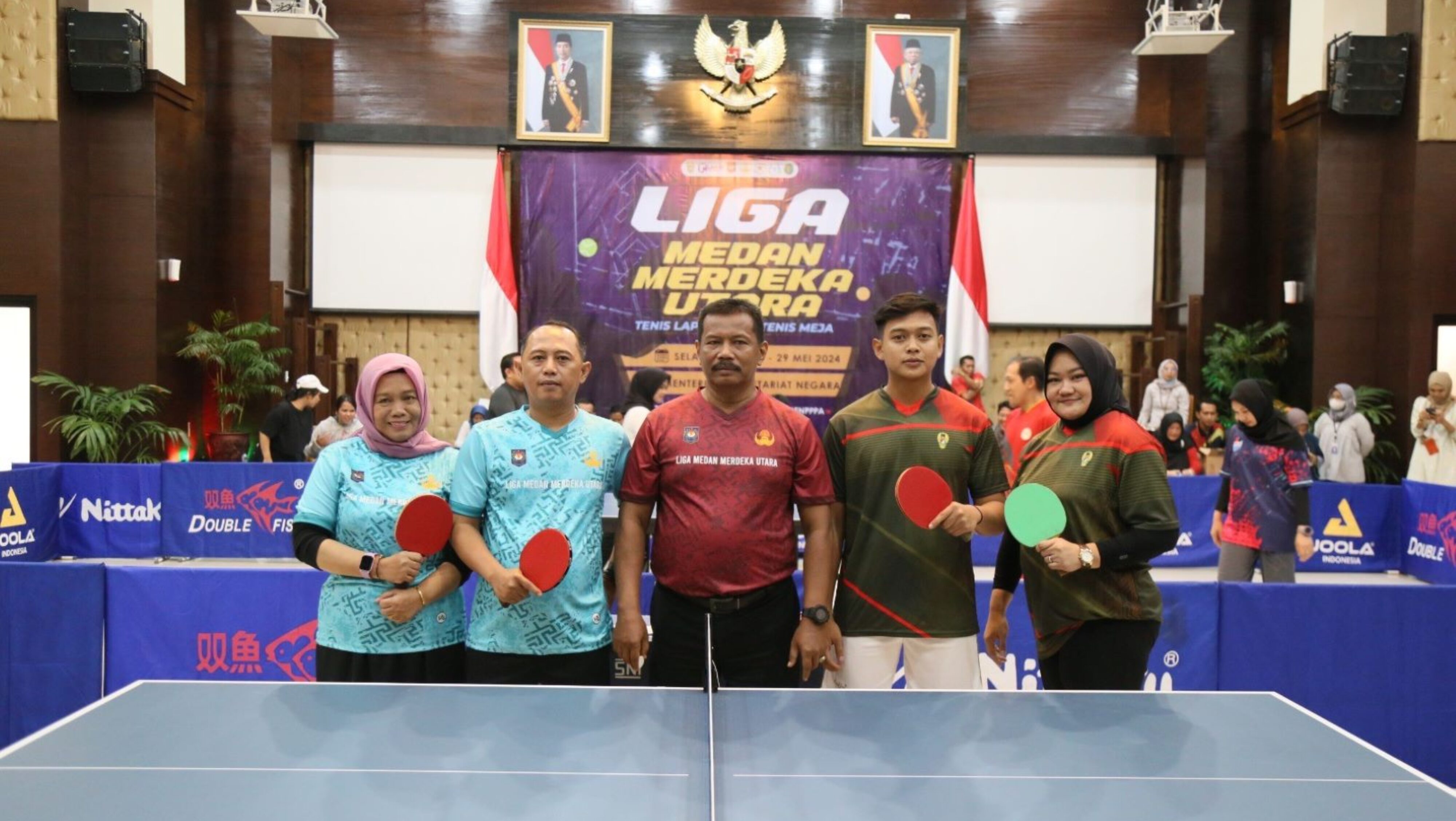Korpri Kemendagri Gelar Liga Medan Merdeka Utara Cabang Tenis Lapangan Dan Tenis Meja