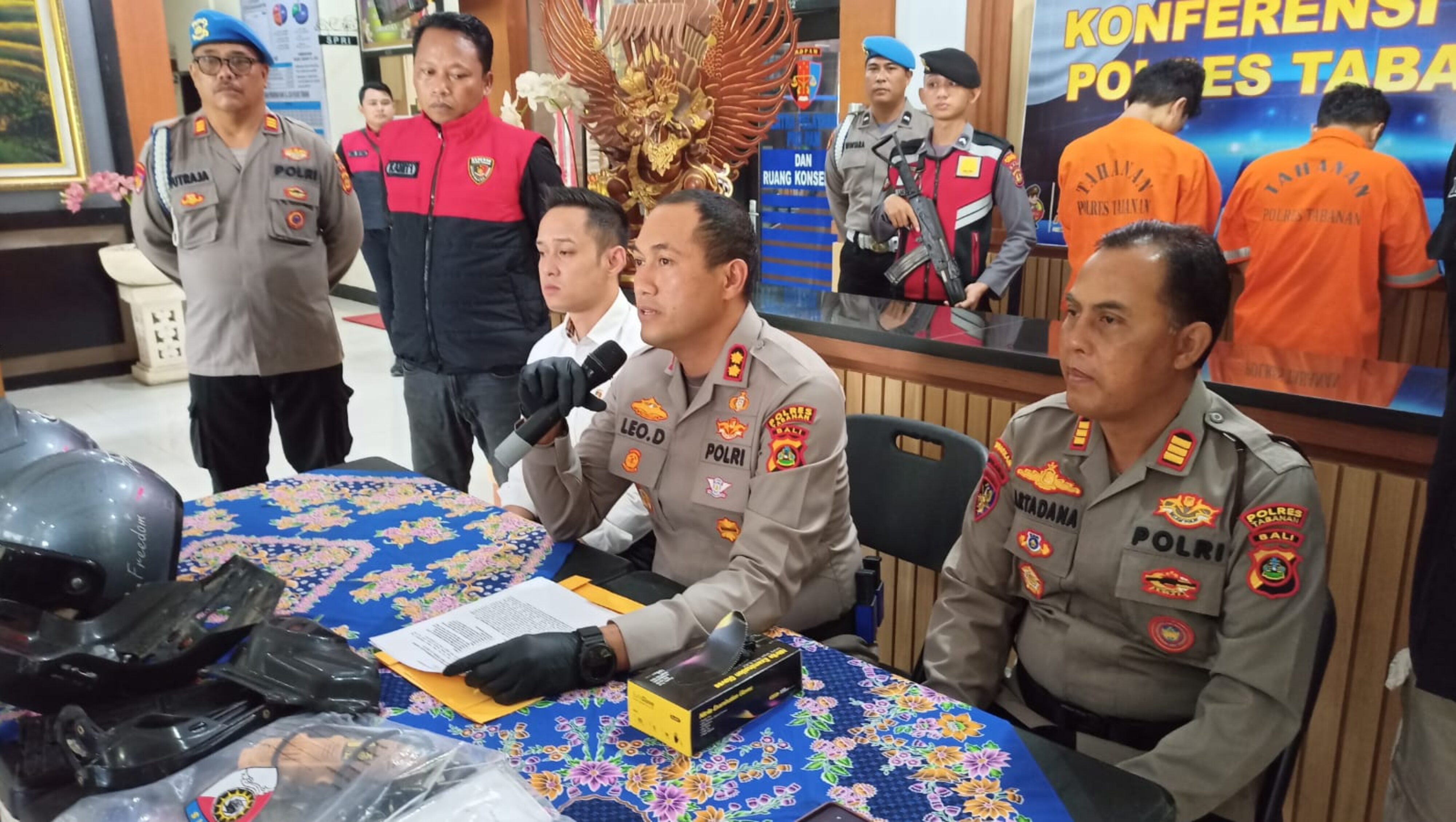 Polres Tabanan Tangkap 2 Anggota Komplotan Curanmor Lintas Pulau