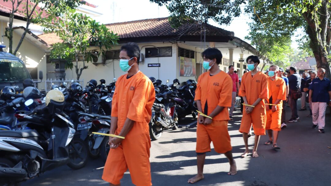 Polres Jembrana Ungkap 5 Kasus Narkoba Dan 1 Kasus Obat Ilegal Dalam Operasi Antik Agung 2024