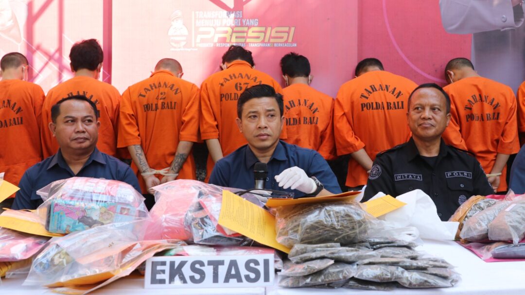 Polda Bali Sita 4 Kg Ganja, 2 Kg Sabu Dan Ribuan Ekstasi