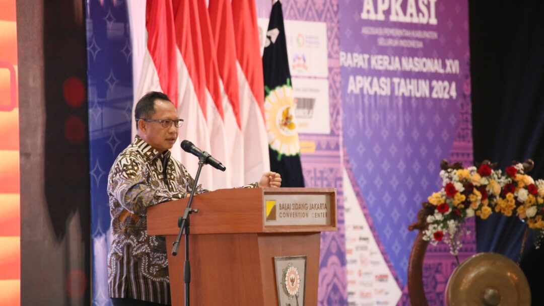 Jadi Pembicara Kunci Rakernas Apkasi, Mendagri Beri Pesan Penting Kepada Kepala Daerah