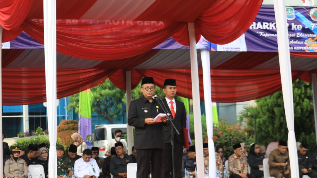 Pj. Wali Kota Bekasi Hadiri Upaca Peringatan Hari Koperasi Ke-77