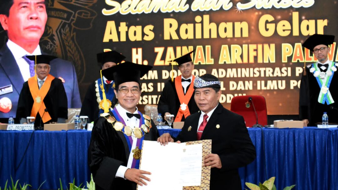 Gubernur Kaltara Zainal Arifin Paliwang Raih Doktor “Cum Laude” di Unhas