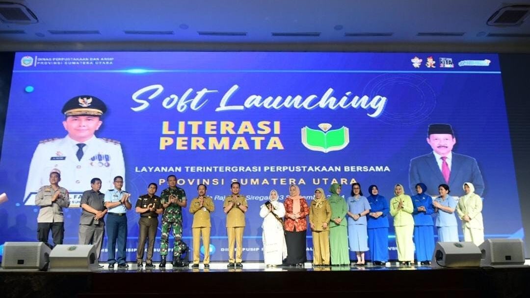 Pj Gubernur Sumut Agus Fatoni Luncurkan Aplikasi ‘Literasi Permata’  Guna Permudah Masyarakat Meminjam Buku