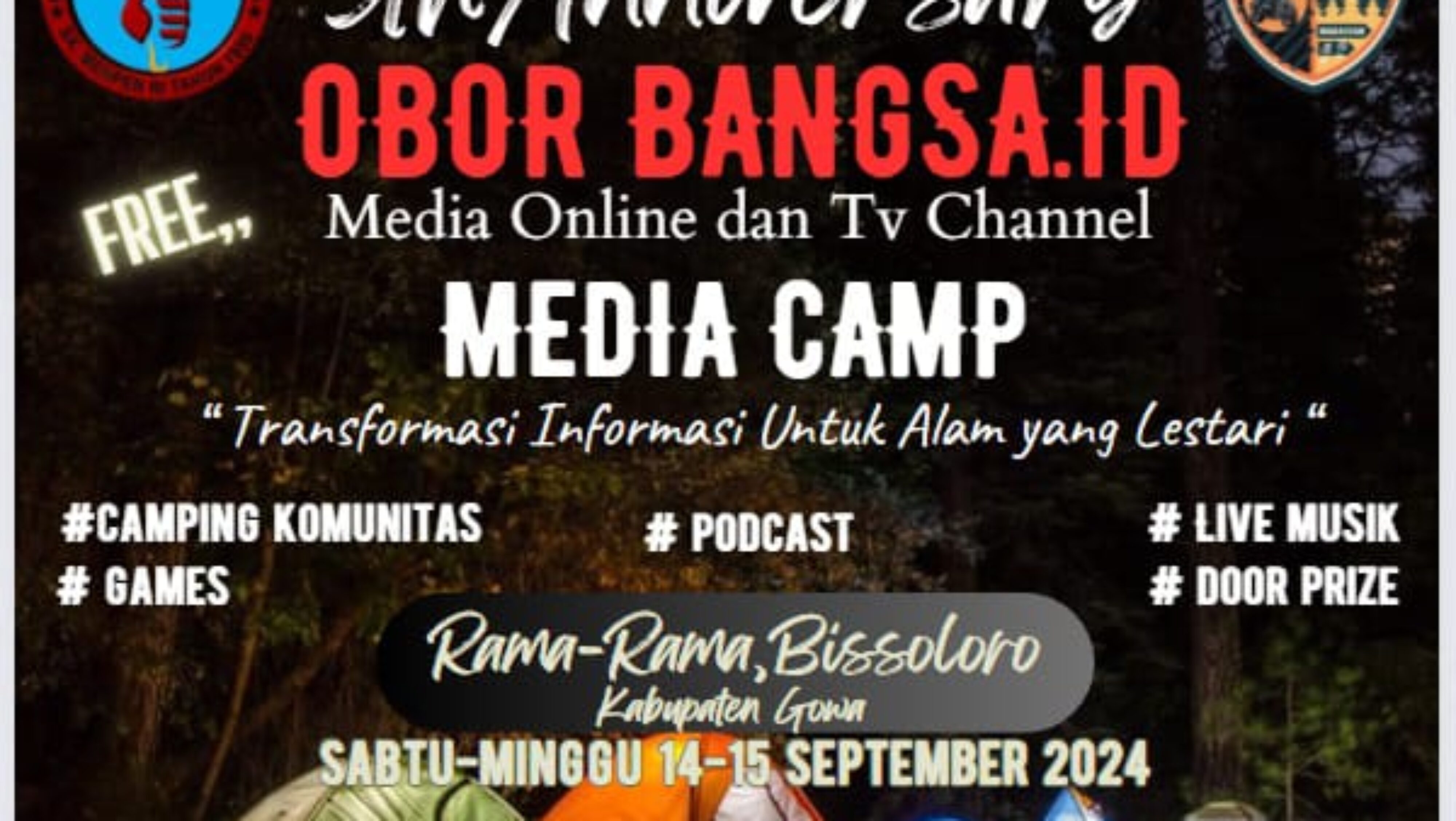 Anniversary Obor Bangsa Gathering Kemah Camp Akan Di Gelar Bissoloro Kab Gowa