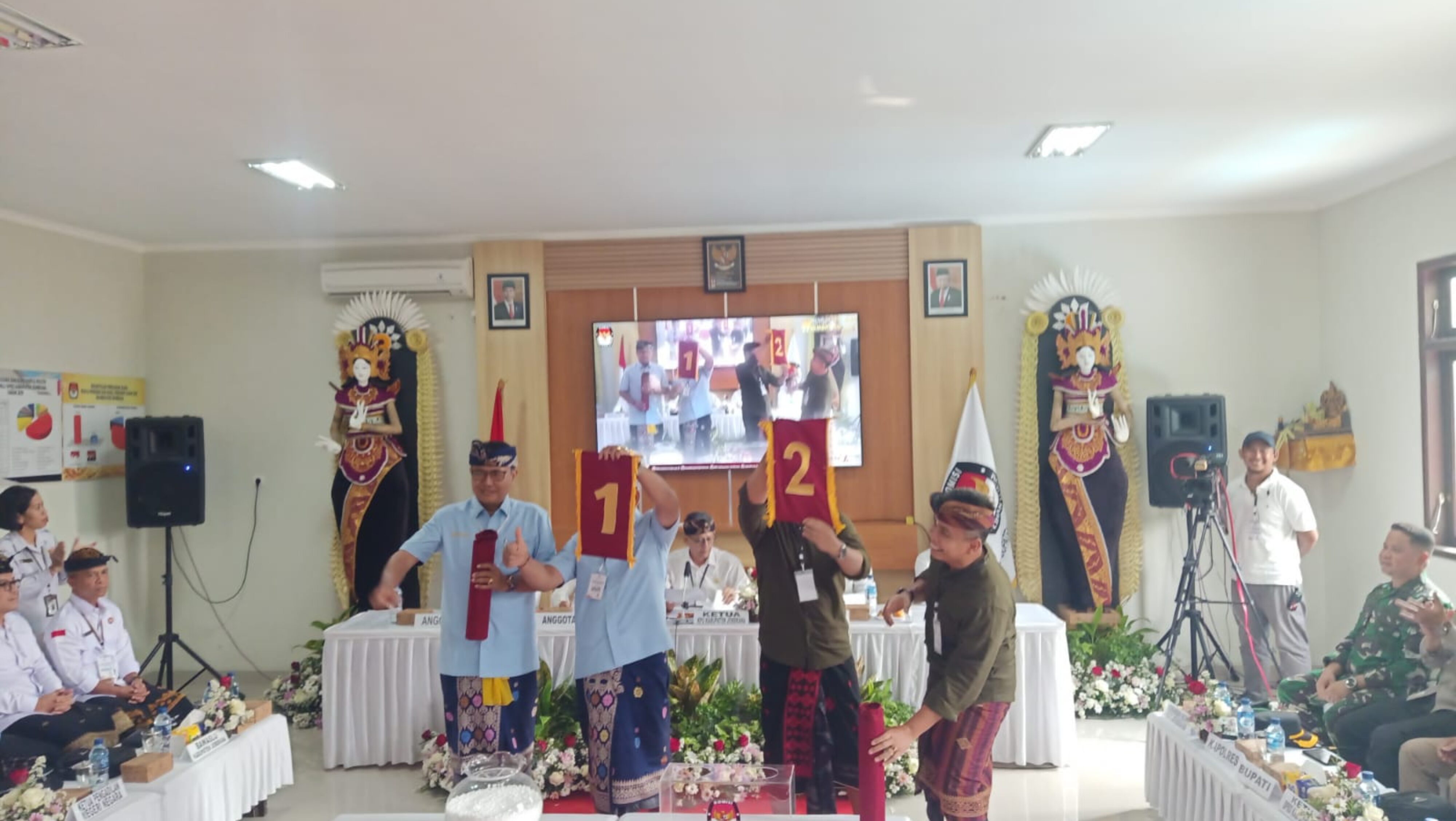 Pengundian Nomor Urut Pilbup Jembrana, Tamba-Dana Nomor 1 dan Bang-Ipat Nomor 2