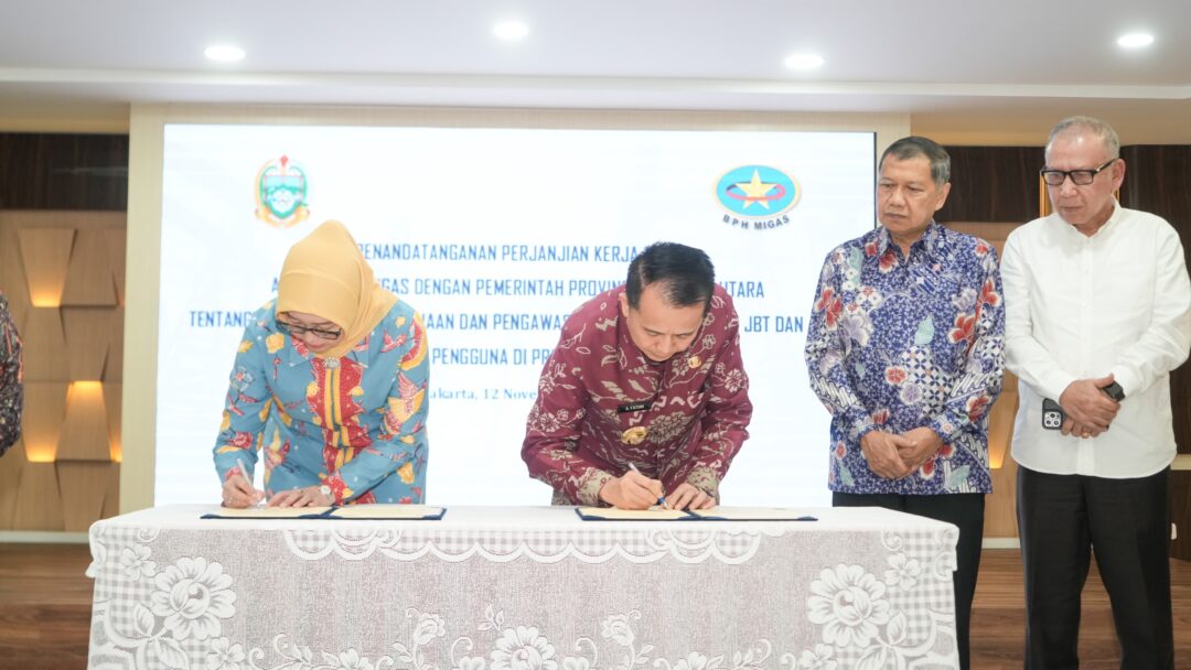 Pastikan BBM Subsidi Tepat Sasaran, Pemprov Sumut Dan BPH Migas Teken Kerjasama Pengendalian Dan Pengawasan Solar Dan Pertalite