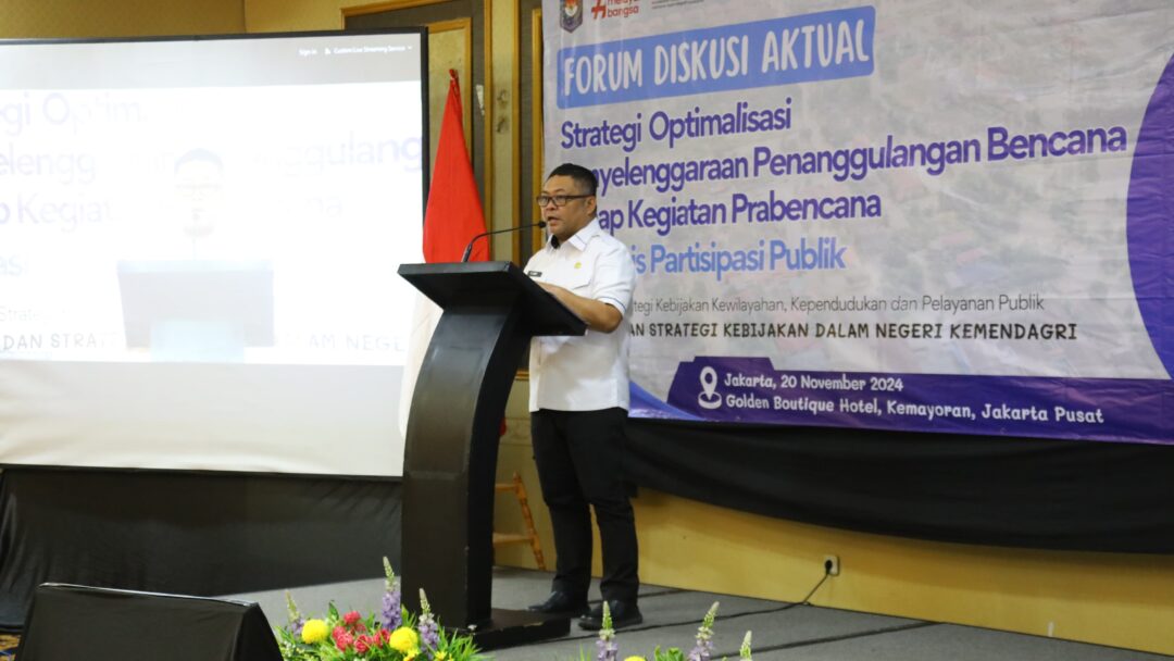 Gelar Forum Diskusi Aktual, BSKDN Bahas Strategi Inovatif Penanggulangan Bencana Berbasis Partisipasi Publik