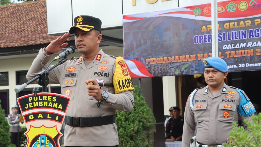 Polres Jembrana Gelar Apel Operasi Lilin Agung 2024 untuk Amankan Nataru