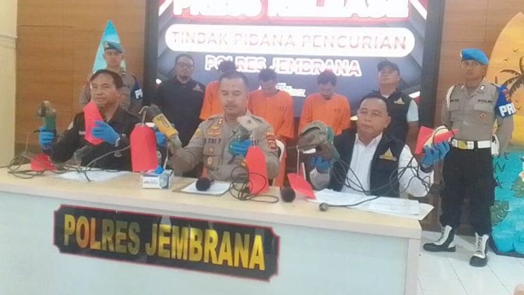 Tiga Pelaku Pencurian Berhasil Dibekuk Jajaran Sat Reskrim Polres Jembrana