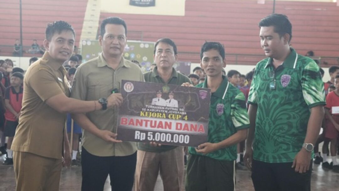 Resmi Dibuka, KEJORA Cup IV 2025 Diikuti Oleh 32 Tim Futsal SD Se-Kabupaten Jembrana 