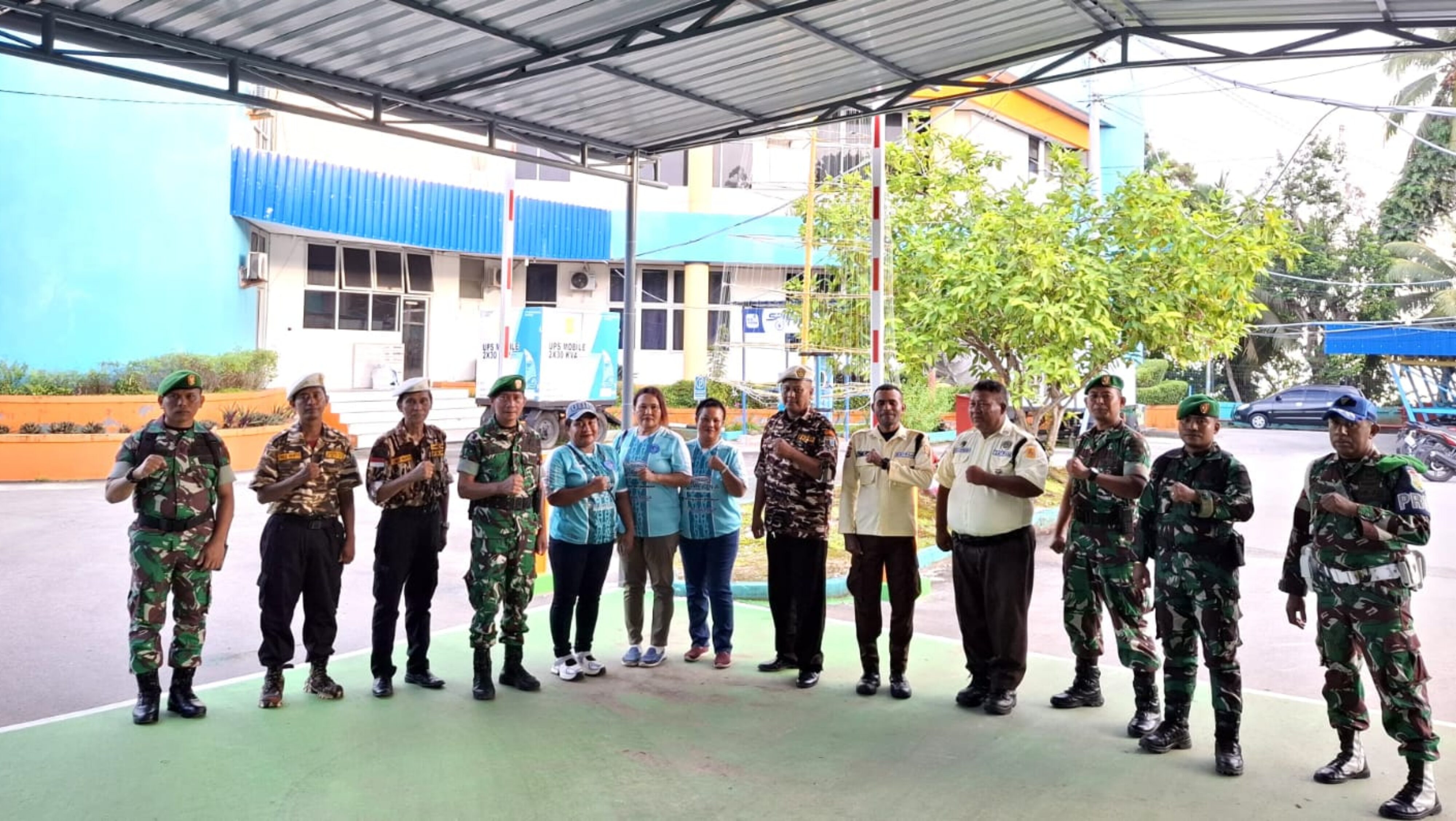 Jaga Kamtibmas, Kodim 1708/BN Gandeng FKPPI dan Suporter PSBS Gelar Patroli Gabungan