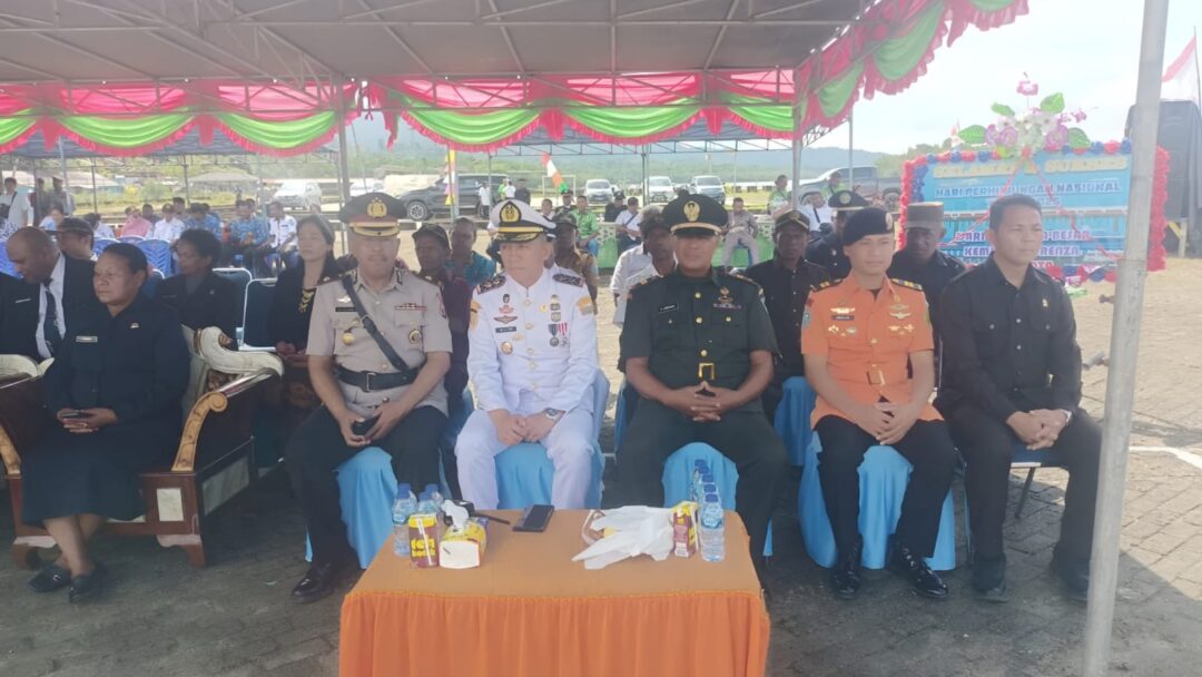 Wadanramil Supiori Selatan Hadiri Upacara Harhubnas 2025 di Pelabuhan Korido