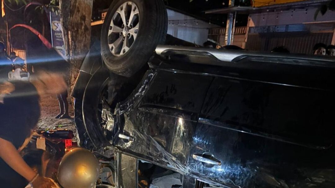 Mahasiswa Asal Bangli Tewas Kecelakaan di Badung, Pajero Terbalik Tabrak Vario