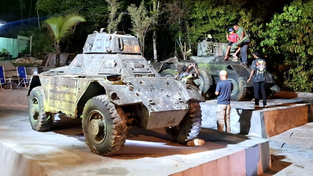 Panser Saladin dan Ferret Hiasi Taman Ko Pi Sini Saaja Jadi Daya Tarik Warga Kota Biak