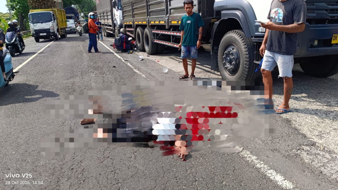 PNS asal Tabanan Tewas Usai Motor Plat Merah Tabrak Bokong Truk Parkir di Jembrana