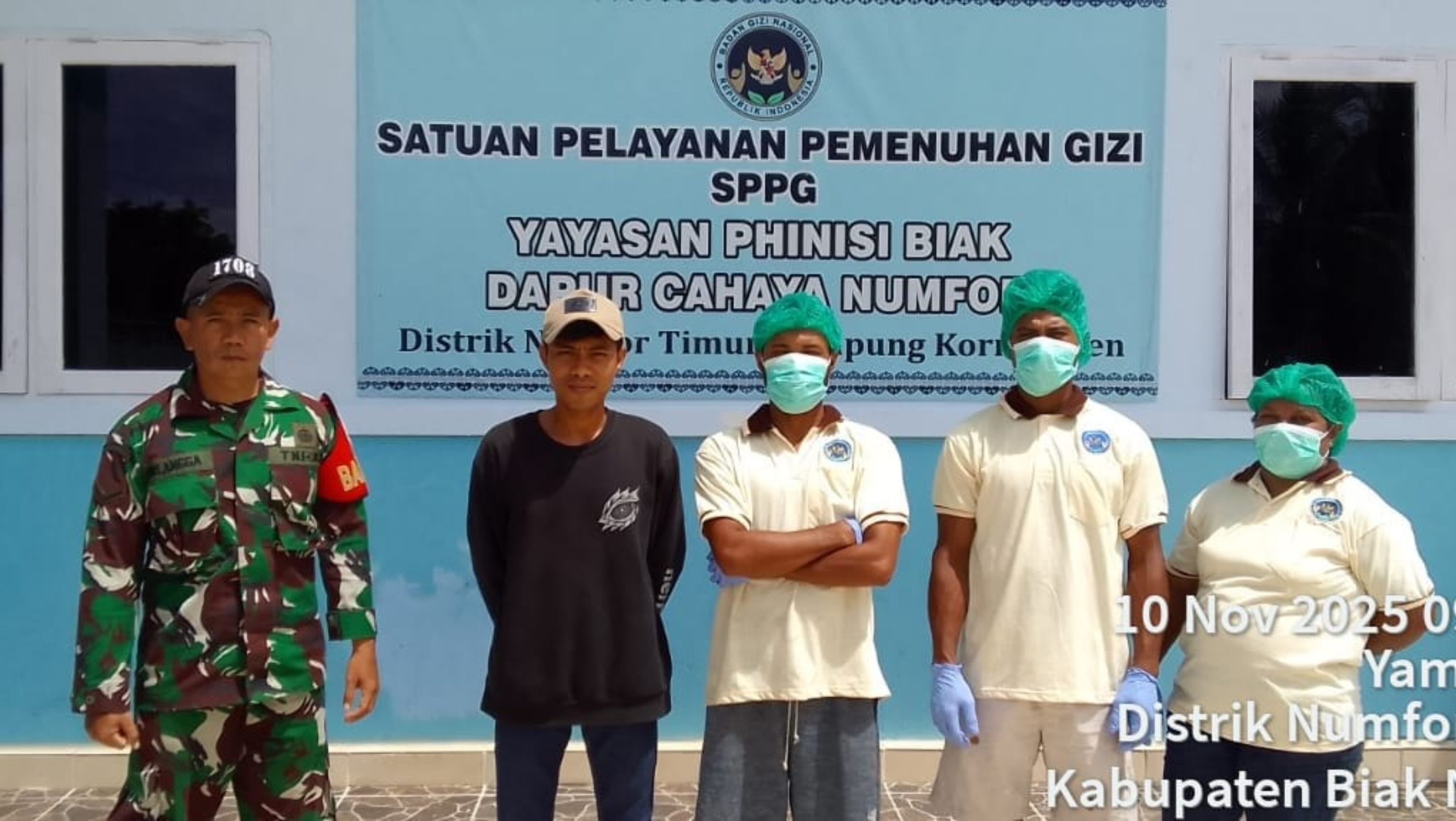 Sinergi Babinsa Numfor dan SPPG Dalam Peningkatan Gizi Anak Sekolah di Yemburwo