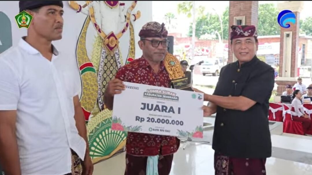 Subak Jagaraga, Mendoyo, Raih Juara I Lomba Subak Kabupaten Jembrana 2025
