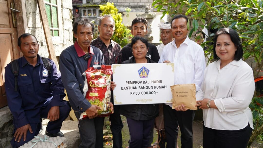 Pemprov Bali Hadir, Salurkan Bantuan Pembangunan Rumah di Kintamani dan Kursi Roda untuk Pasien RS Manah Shanti Mahottama