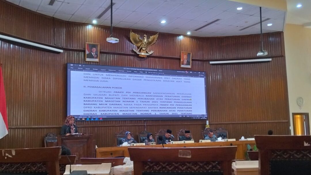 Ketua DPRD Magetan Tekankan Transparansi Pengelolaan Aset Daerah Dalam Rapat Paripurna