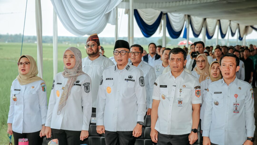 Gubernur Lampung Rahmat Mirzani Djausal Optimistis Lampung akan Berkontribusi dalam Program Presiden Prabowo Subianto terkait Swasembada Pangan Nasional Seiring Meningkatnya Produksi Pertanian Lampung