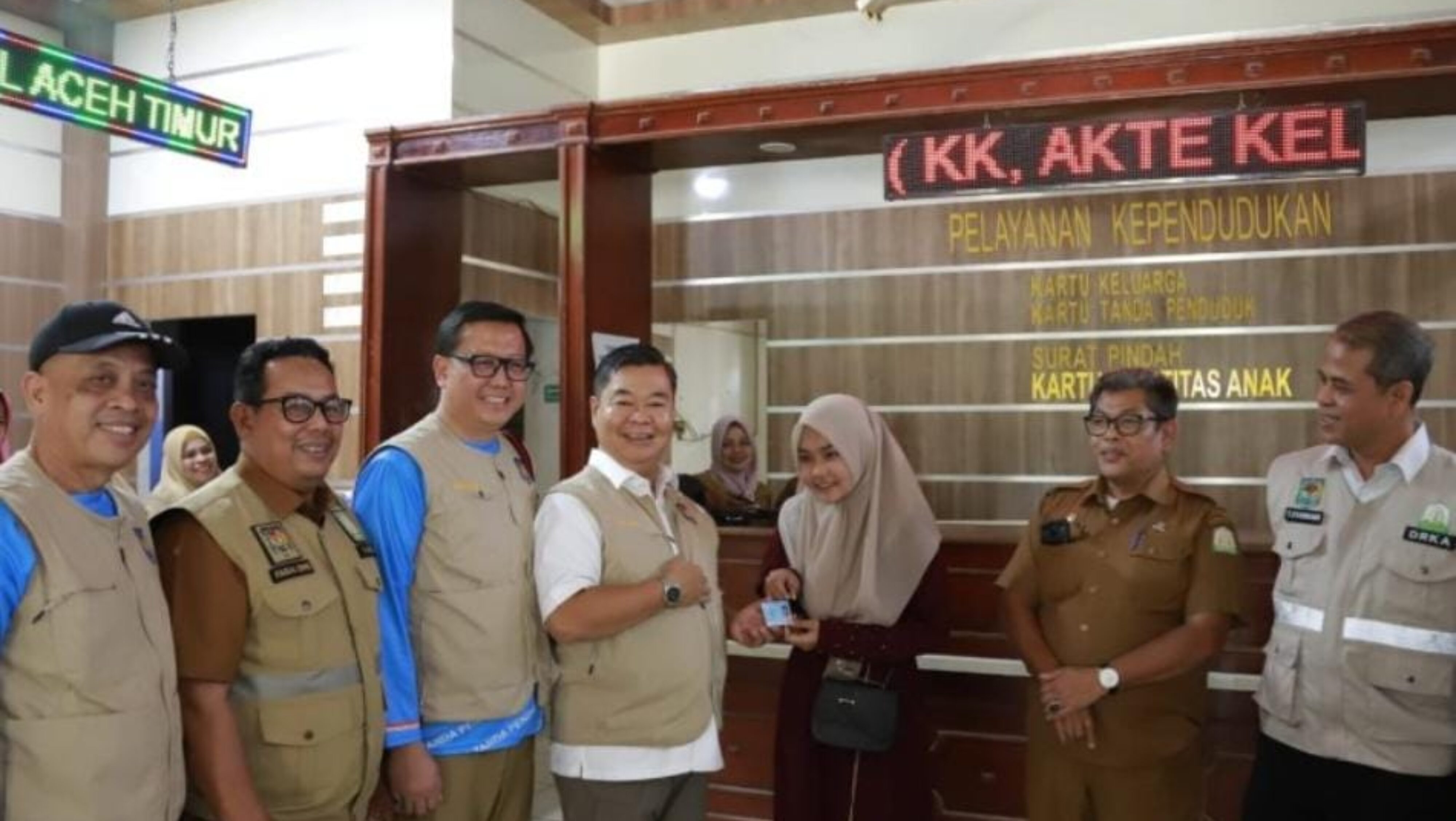 Dukcapil Gelar Layanan Tanggap Bencana di Aceh Timur, 2.426 Warga Terlayani