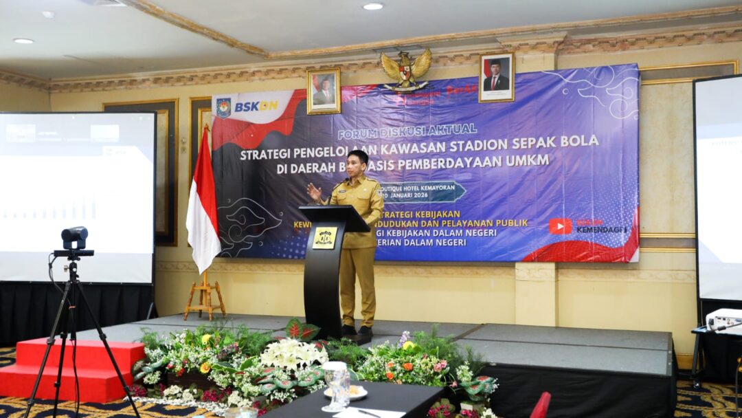 Perkuat Ekosistem Sepak Bola dan UMKM, Kemendagri Dorong Daerah Optimalkan Pemanfaatan Stadion