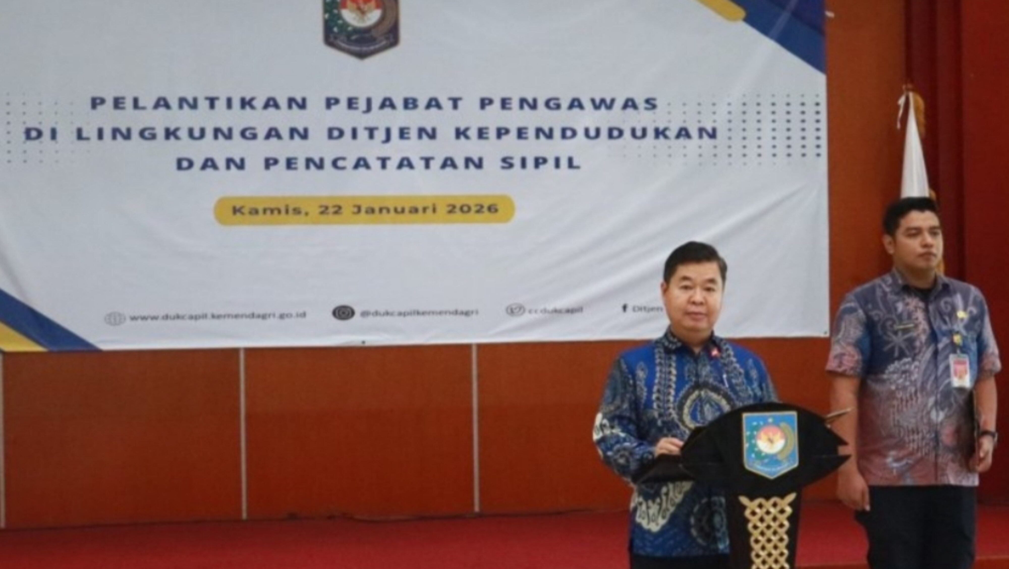 Dirjen Dukcapil Lantik Empat Pejabat Pengawas: Perkuat Tata Kelola dan Layanan Publik