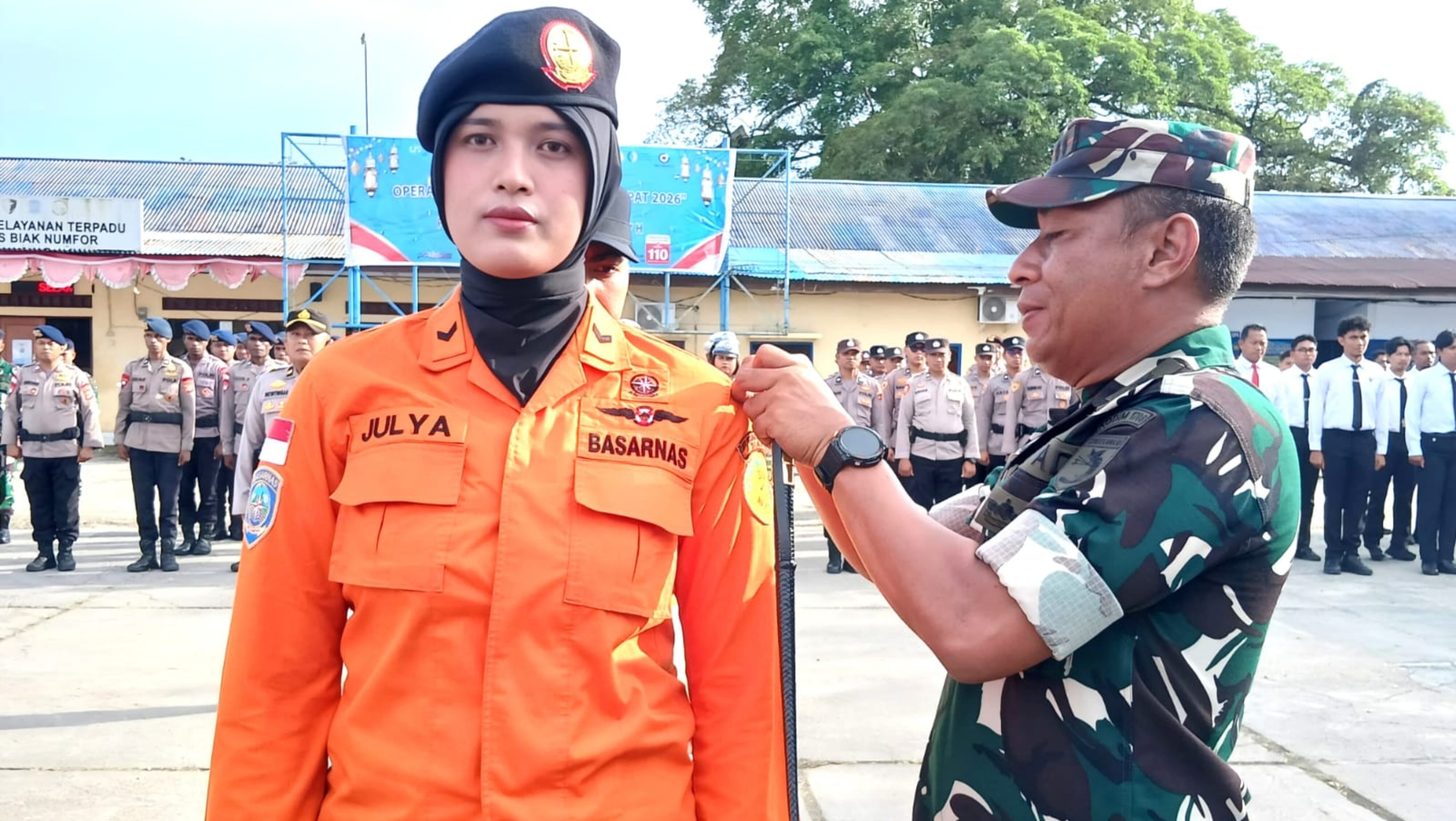 Dandim 1708/BN Ikuti Apel Gelar Pasukan Operasi Ketupat 2026 di Biak
