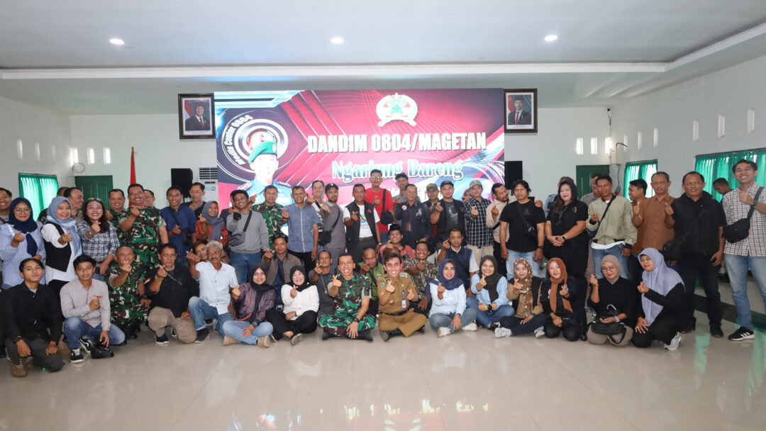Perkuat Kemitraan, Dandim 0804 Magetan Ngariung Bareng Insan Pers Bahas Stabilitas Daerah